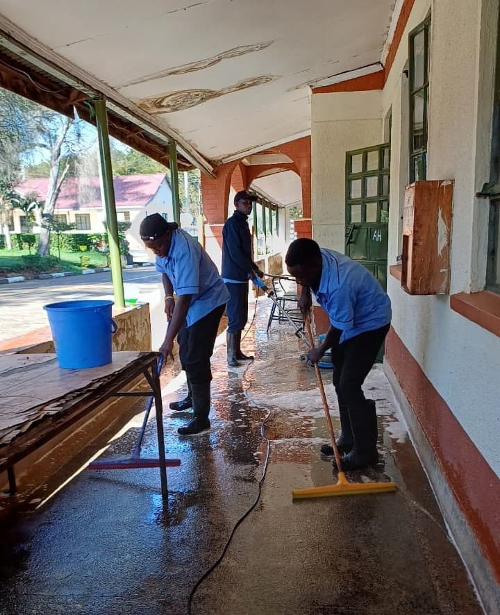 Contract cleaning services